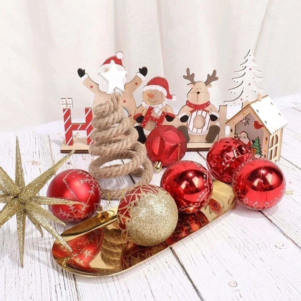 Brand New Set of 30 Red & Gold Christmas Ball Ornaments
